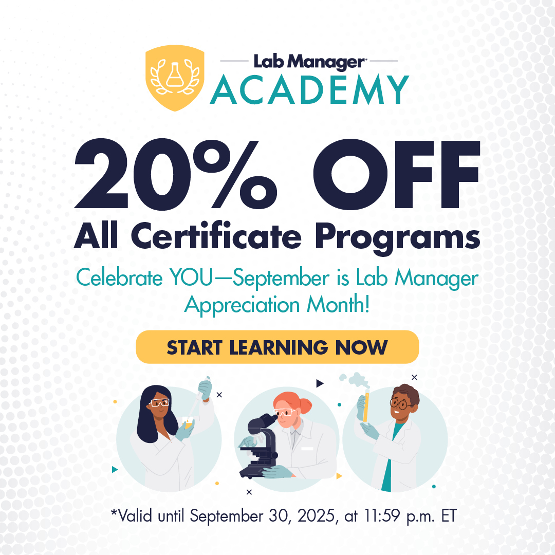 20% OFF All Certificate Programs at Lab Manager Academy