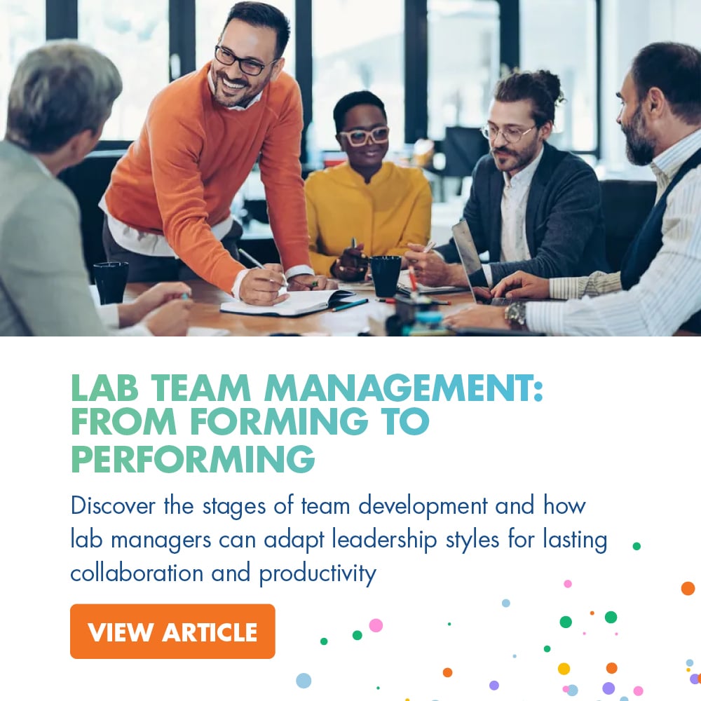 Lab Team Management: From Forming to Performing
