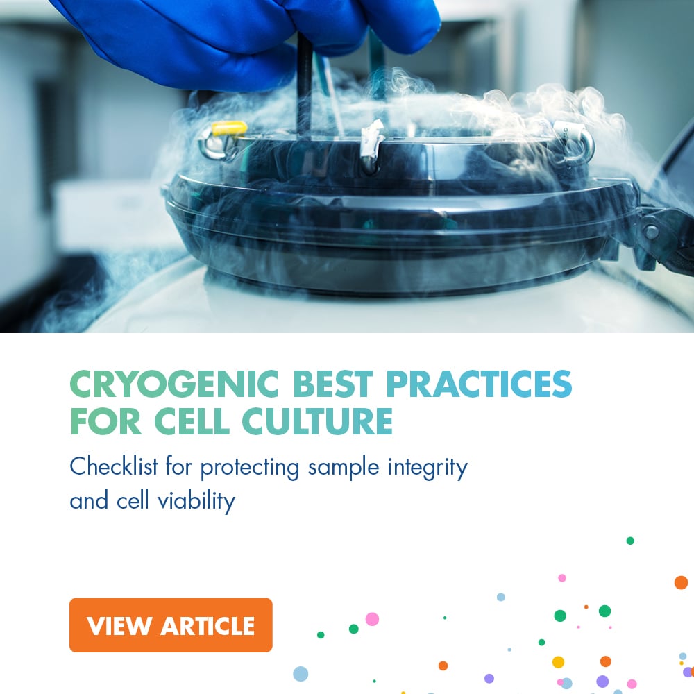 Cryogenic Best Practices for Cell Culture